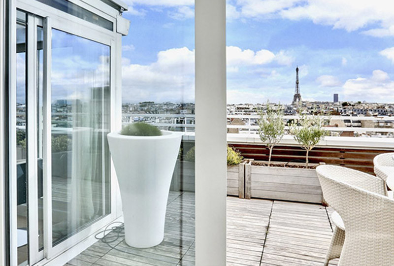 5 appartements à Paris avec extérieur, balcon ou terrasse